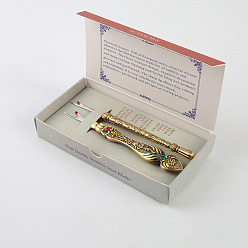 Античная Бронза Ручка из цинкового сплава, стальные вспарыватели швов, швейные инструменты, с коробкой, античная бронза, 130x70x20 мм, рыхлители: 115~120мм, 2 шт / комплект