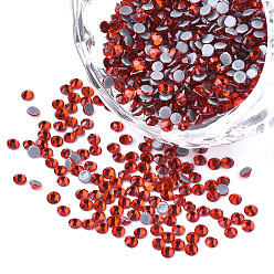 Гиацинт Исправление горный хрусталь, стеклянные горные хрустальные плоские задние кабошоны, полукруглый, гиацинт, сс 6, 1.9~2x1 мм , около 1440 шт / мешок