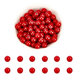 Красный Естественно Mashan нефрита круглые бусины нити, окрашенная и подогревом, 8 мм, отверстие : 1 мм, около 51 шт / нитка, 15.7 дюйм, красные, 8 мм, отверстие : 1 мм, около 51 шт / нитка, 15.7 дюйм, 2strand / коробка