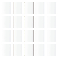 Прозрачный Квадратные акриловые подставки для дисплеев, для дисплея модели игрушки, прозрачные, 40x40x2 мм, 20 шт / коробка