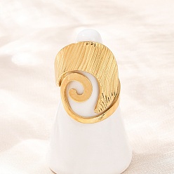 Золотой 304 открытые кольца-манжеты из нержавеющей стали для женщин, золотые, 26 мм, внутренний диаметр: 19 мм