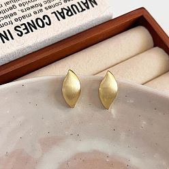 Золотой Серьги сплава, витая лист, золотые, 25 мм