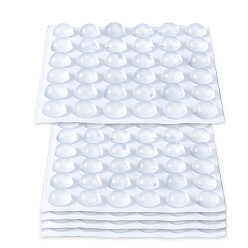 Half Round Самоклеящиеся наклейки для защиты ногтей EPDM, прозрачные, полукруглый, 122x121x8 мм, 3 листов / комплект