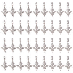 Платина 36 европейские подвесные подвески из сплава, Подвески с большими отверстиями, дракон, платина, 31 мм, Кулон : 20.5x15.5x7.5 мм, отверстие : 4 мм