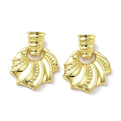 Plaqué 16K Or Véritable Pendentifs en laiton, sans cadmium et sans plomb, fleur, réel 16 k plaqué or, 31x25x4mm, Trou: 5x2mm