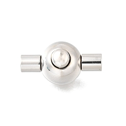 Платина Латунь штыковые застежками, без кадмия и без свинца, стойки покрытие, круглые, платина, 18x9.5x10.5 мм, отверстие : 2.8 мм