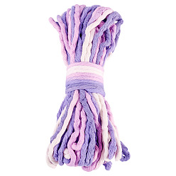 Средний Синий Шифер Хлопковый шнур градиентного цвета, для diy craft, средний грифельно-синий, 3.5 мм, около 21.87 ярдов (20 м) / пачка