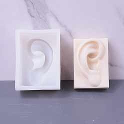 Body Формы для свечей из пищевого силикона своими руками, для изготовления ароматических свечей, орган, ухо, тело, 11.2x8.2x4.5 см