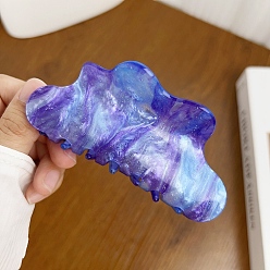 Розовато-лиловый Акриловые коготь заколки, облако, розовато-лиловый, 105x47 мм