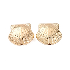 Light Gold CCB пластиковые шарики, формы раковины, золотой свет, 10.5x12x5.5 мм, отверстие : 1.6 мм