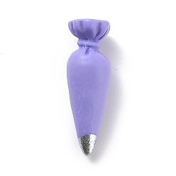 Lilac Resin Cabochons, DIY Accessories, Phone Case Decoration, Piping Bag, Lilac, 31.5x10x12mm