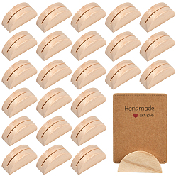 Half Round 24шт. держатель для визитных карточек из сосновой древесины, полукруглый, 19.5x40.5x15 мм