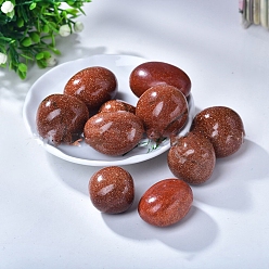 Камень с Пылевым Золотом Синтетические камни из золотого камня, энергетические минералы, драгоценные камни, украшение дома, 20~30 мм