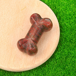 Лабрадорита Натуральный красный лабрадорит, резные фигурки из исцеляющей кости, Украшения из камня с энергией Рейки, 34x20x10~14 мм