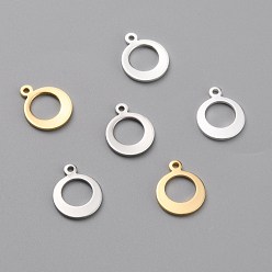 Gemischte Farbe Messing Charme, langlebig überzogen, Ring, Gemischte Farbe, 11x9x0.8 mm, Bohrung: 1 mm