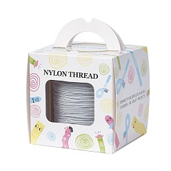 Светло-серый Нейлоновая нить с одной нейлоновой нити внутри, сильнее, чем nwir-r006- серии, светло-серый, 1 мм, около 153.1 ярдов (140 м) / рулон