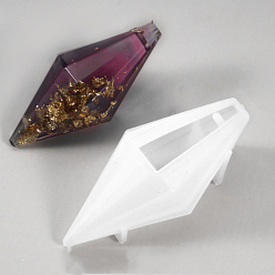 Bicone Силиконовые формы для подвески своими руками, формы для литья смолы, двухконусные, 45x22x20 мм