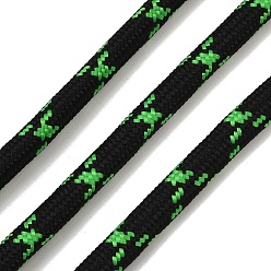Black Polyester Round Braided Cord, for DIY Craft, Black, 6mm, about 2.19 Yards(2m)/pc