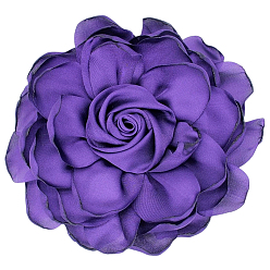 Фиолетовый Атласный цветок для аппликаций, фиолетовые, 105~110x30 мм