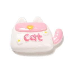 Bag Непрозрачная смола декодирует кабошоны, розовые, пакет, 16x23x7 мм