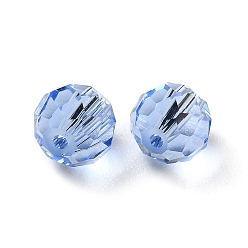 Cornflower Blue Glass Imitation Austrian Crystal Beads, Faceted, Round, Cornflower Blue, 6mm, Hole: 1mm