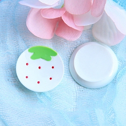 Белый Миниатюрные украшения из смоляного чайного сервиза, аксессуары для домашнего кукольного домика с микро-ландшафтом, притворяясь опорными украшениями, пластина, белые, 27x4 мм