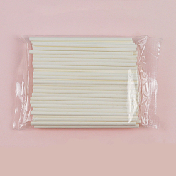 Белый Бумажные палочки для торта, леденцы, для выпечки тортов, белые, 73x2.45 мм, около 100 шт / упаковка