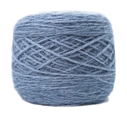 Светлый Стально-синий Пряжа мохер, для ткачества, вязание крючком, светло-стальной синий, 1.5~2 мм, около 150г/моток