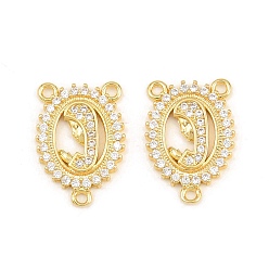 Chapado en Oro Real 18K Latón micro pavimento claro cubic zirconia araña componentes componentes, oval con virgen maría, chapado en rack, larga duración plateado, sin plomo y el cadmio, real 18 k chapado en oro, 17x12x2 mm, agujero: 1.2 mm