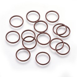 Cuivre Rouge Anneaux connecteurs en laiton, cuivre rouge, 12x0.7~1mm, diamètre intérieur: 11 mm