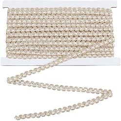 (404) Непрозрачное AB Кислое яблоко Полиэстеровые волнистые ленты, украшение занавеса, аксессуары для костюма, цветочный белый, 3/8~1/2 дюйм (10~12 мм), около 12.58 ярдов (11.5 м) / карту