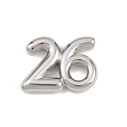 Нержавеющая Сталь Цвет 304 подвески из нержавеющей стали, число 26 прелести, цвет нержавеющей стали, 21x28x5 мм, отверстие : 2 мм