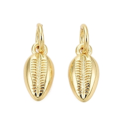 Золотой Латунные подвески, подвески в форме ракушек, золотые, золотые, 10~10.5x5x2 мм, отверстие : 3 мм, Перейти кольцо: 5x0.8 мм, внутренний диаметр: 3 мм