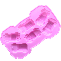 Ярко-Розовый Силиконовые формы для автомобиля своими руками, формы помады, для шоколада, конфеты, изготовление изделий из уф-смолы и эпоксидной смолы, ярко-розовый, 175x103x15 мм