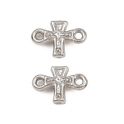Stainless Steel Color 304 Stainless Steel Connector Charms, Sideways Cross Links, Stainless Steel Color, 9x6.5x3mm, Hole: 1mm