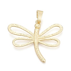 Матовый Золотой Цвет Стойки обшивки сплава большие кулоны, стрекоза прелести, без кадмия и без свинца, матовый золотой цвет, 56x66.5x3.5 мм, отверстие : 11.5x5 мм