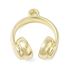 Золотой Подвески из сплава , стойки покрытие, наушники, золотые, 34x29.5x14 мм, отверстие : 3.5 мм