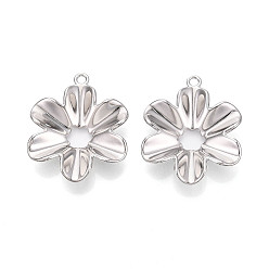 Платина Подвески из сплава , , платина, 43.5x35.5x8 мм, отверстие : 2.5 мм