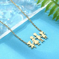 Золотой 304 подвески из нержавеющей стали для женщин, ионное покрытие (ip), золотые, 18.78 дюйм (47.7 см)