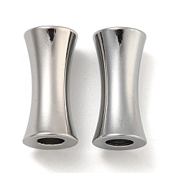 Платина Стойки обшивки латунные бусины, долговечный, без кадмия и без свинца, барабан, платина, 21x10 мм, отверстие : 5 мм