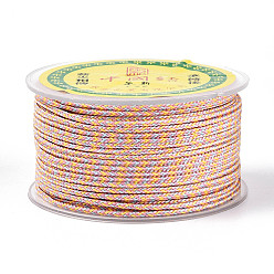 Бледно-Розовый 16м круглый нейлоновый плетеный шнур, для настенного крепления, ремесла, Подарочная упаковка, розовый жемчуг, 2 мм, около 17.50 ярдов (16 м) / рулон