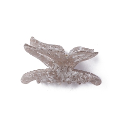 Розово-Коричневый Заколки для волос из пвх, бабочка, розово-коричневый, 96x82x48 мм