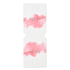Cloud Cardboard Fold Over Paper Display Hanging Cards, Used For Hair Rubber Band Display, Cloud Pattern, 14x5x0.04cm, about 100pcs/bag
