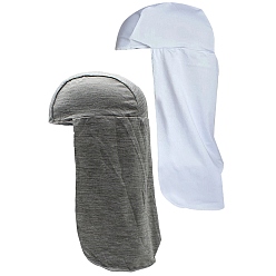 (52) Непрозрачная лаванда 2 шт. 2 цветной чехол для шлема из волокна с маской для шеи, охлаждающая и отводящая пот шапочка для езды на велосипеде, Бег, разноцветные, 390x360x3 мм, 1 шт / цвет