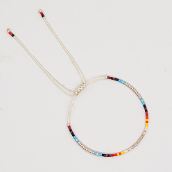 (52) Непрозрачная лаванда Богемный стиль стеклянные бусины плетеные браслеты для женщин, разноцветные