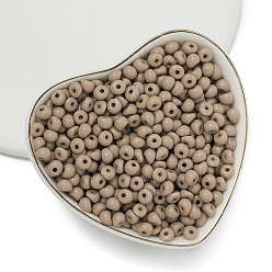 Розово-Коричневый Акриловые имитация жемчужные бусы, слеза, нерегулярный, непрозрачный, розово-коричневый, 5x5x4 мм, отверстие : 1.4 мм