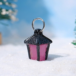 Желтая Старая Ткань  Светящаяся смоляная лампа, аксессуары для кукольного домика из микропейзажа, притворяясь опорными украшениями, старое кружево, 22x11 мм