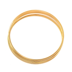 Золотой 304 проволока из нержавеющей стали, проволока для бисероплетения с эффектом памяти, круглые, для изготовления ювелирных изделий браслет своими руками, золотые, 0.5 мм, около 9.19 футов (2.8 м) / рулон