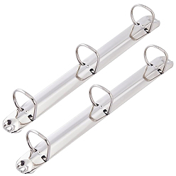 Stainless Steel Color A4 Steel Binding Combs, 3-Ring Loose Leaf Book Binder Hinged Clamp, Comb Binding Spines, Stainless Steel Color, 279x36x40mm, Hole: 3.5x4.5mm
