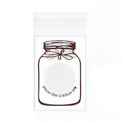 Белый Прямоугольник ОПП целлофановые мешки, белые, 13x6.9 см, односторонняя толщина: 0.035 мм, внутренняя мера: 9.9x6.9 см, около 95~100 шт. / пакет